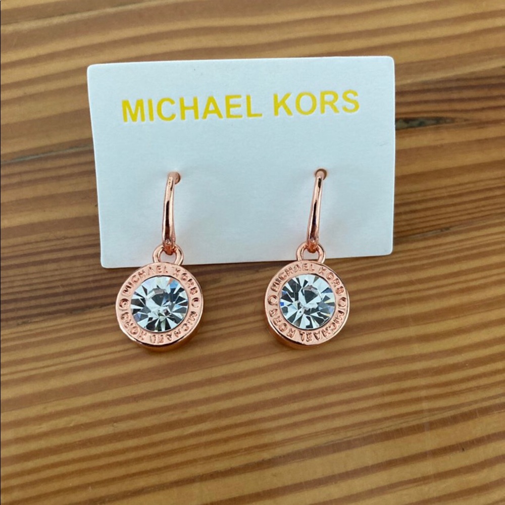 Rose gold Michael kors earrings